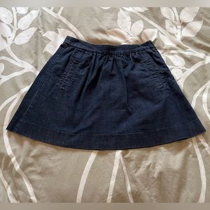 J. Crew A-line Denim Miniskirt